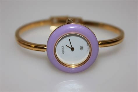 gucci womens watch bangle|vintage Gucci watch interchangeable.